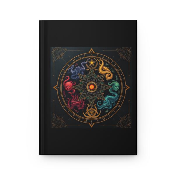 Mystical Hardcover Journal with Celestial Design - Perfect for Creative Reflections - Image 2