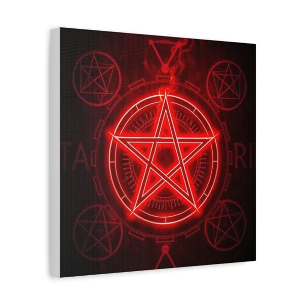 Red Pentagram Canvas Art - Mystical Home Decor - Image 22
