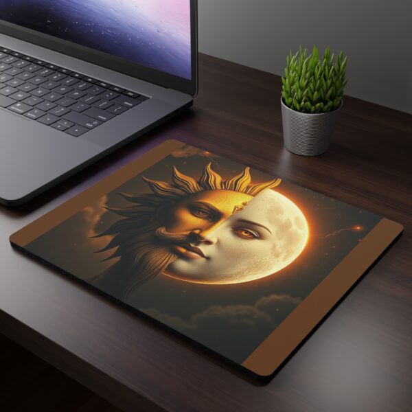 Celestial Sun and Moon Mouse Pad - Astrology Desk Accessory