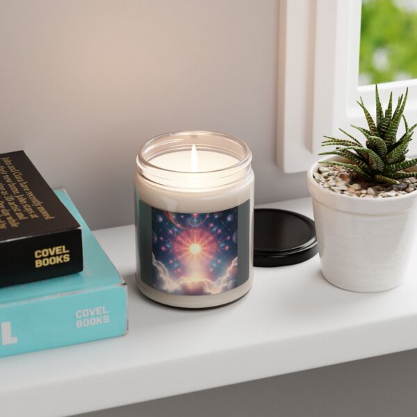Cosmic Sunrise Scented Soy Candle - 9oz Aromatherapy Candle for Relaxation and Meditation - Image 5