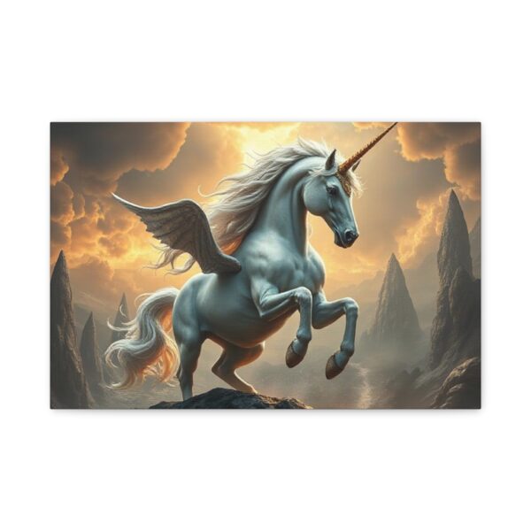 Magical Unicorn Canvas Art - Stretched Matte Swag Decor - Image 2