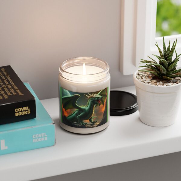 Fantasy Green Dragon Scented Soy Candle - 9oz - Image 5