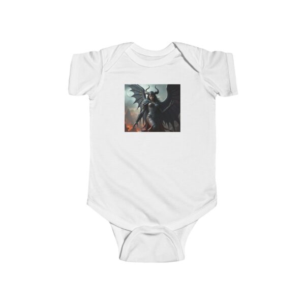 Baby Demon Graphic Bodysuit - Perfect for Halloween and Fantasy Fans - Image 7