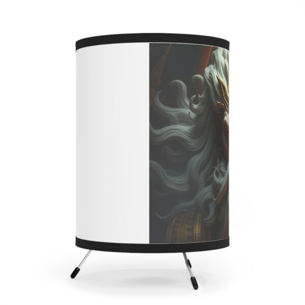 Majestic Tripod Lamp with High-Res Printed Mythical Design | Home Decor for Unique Spaces - Image 3