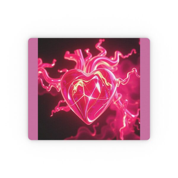 Vibrant Heart Mouse Pad - Colorful Desk Accessory for Creative Souls - Image 2