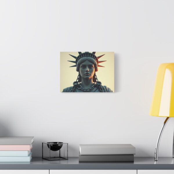 Liberty in Chains Wall Art - Matte Stretched Canvas Decor with Statue of Liberty Design - Image 8