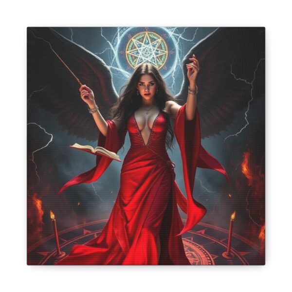 Mystical Witch Canvas Art - Stunning Home Decor for Halloween or Fantasy Lovers - Image 11