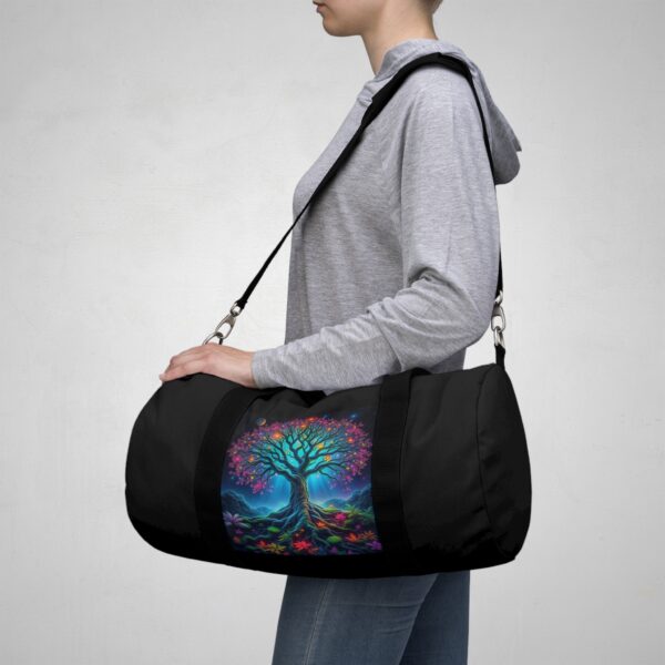Vibrant Tree of Life Duffel Bag – Perfect for Travel & Gym - Image 7