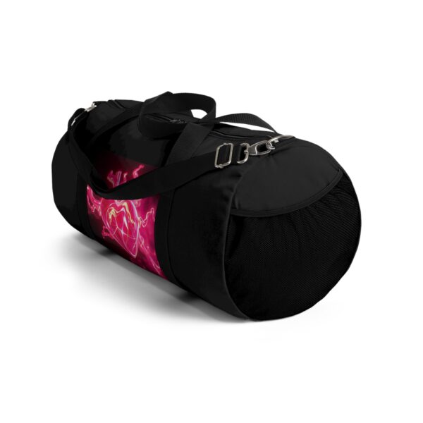 Neon Heart Design Duffel Bag - Perfect for Gym and Weekend Getaways - Image 12