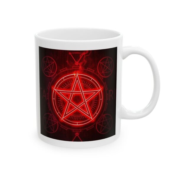 Red Pentagram Ceramic Mug - Perfect for Coffee Lovers - Image 5