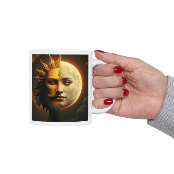 Celestial Sun & Moon Ceramic Mug - 11oz & 15oz, Astrology Coffee Cup - Image 13