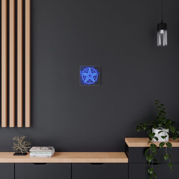 Mystical Blue Pentagram Canvas Art – Modern Wall Decor for Magic Lovers - Image 14