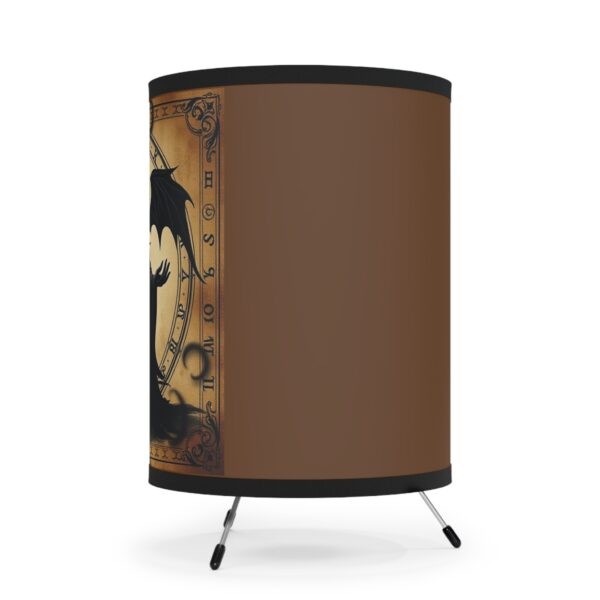 Gothic Tripod Lamp with High-Res Dragon Shade - Stylish Home Decor for Fantasy Lovers - Image 5