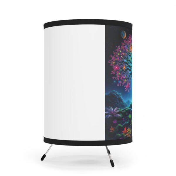 Enchanted Tree Tripod Lamp - High-Res Printed Shade for Cozy Ambiance - Image 3