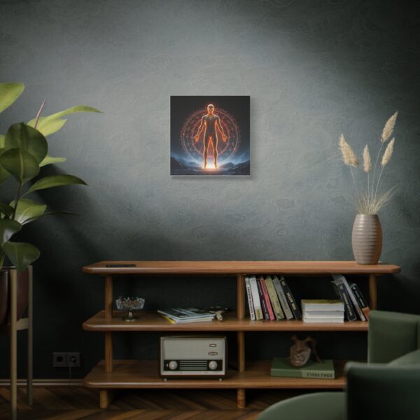 Quantum Man Matte Canvas Art - Stretched 1.25" - Sci-Fi Design - Image 35