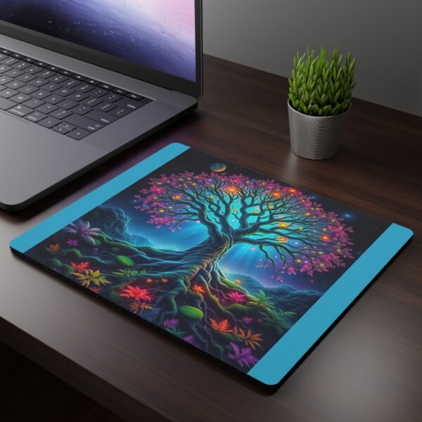 Vibrant Tree of Life Mouse Pad - Colorful Gaming & Office Desk Accessory
