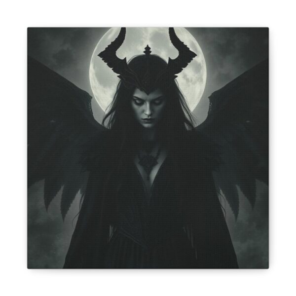 Gothic Moonlit Canvas Art - Dark Angel Decor - Image 11