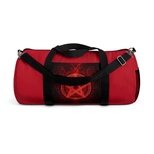 Stylish Red Pentagram Duffel Bag - Perfect for Travel and Gym - Image 9