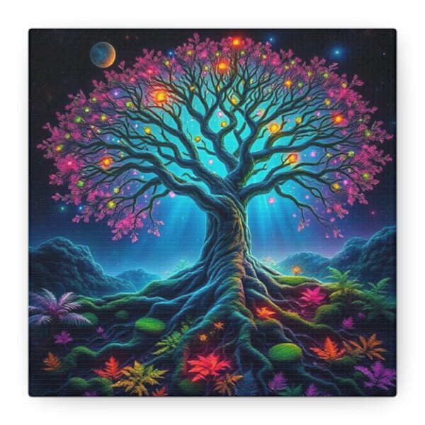 Vibrant Tree of Life Canvas Art - Stretched Wall Décor for Home and Office - Image 5