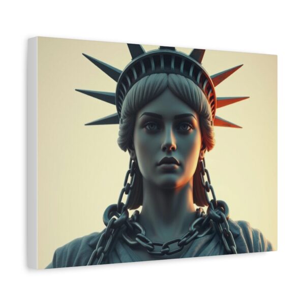 Liberty in Chains Wall Art - Matte Stretched Canvas Decor with Statue of Liberty Design - Image 12