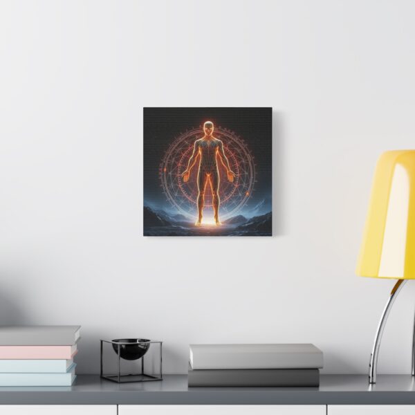 Quantum Man Matte Canvas Art - Stretched 1.25" - Sci-Fi Design - Image 23