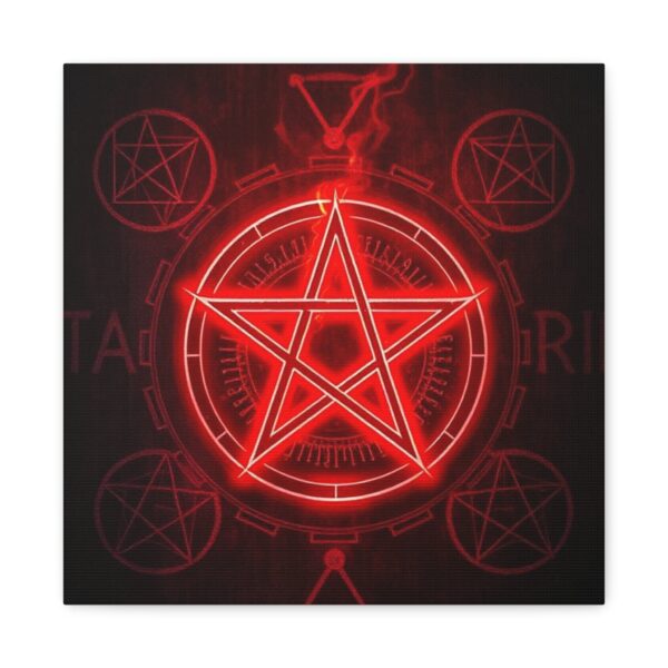 Red Pentagram Canvas Art - Mystical Home Decor - Image 21