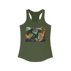Fantasy Dragon Women's Racerback Tank Top - Perfect for Summer Adventures!