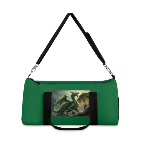 Green Dragon Duffel Bag - Stylish for Fantasy Lovers - Image 2