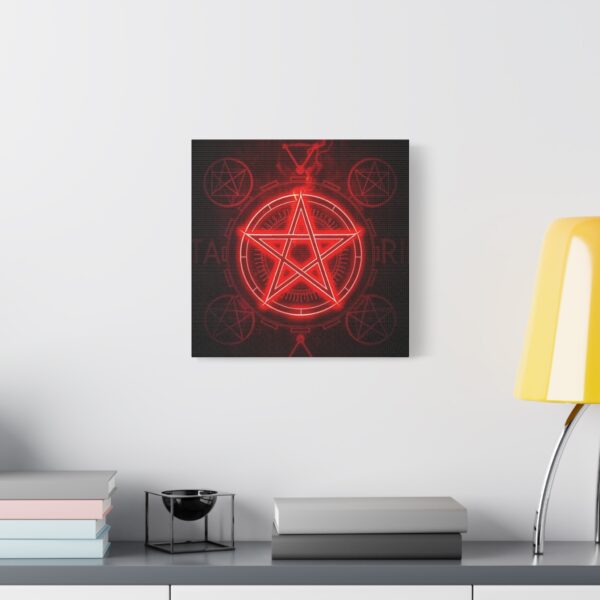 Red Pentagram Canvas Art - Mystical Home Decor - Image 23