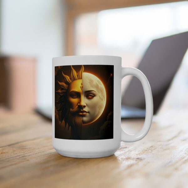 Celestial Sun & Moon Ceramic Mug - 11oz & 15oz, Astrology Coffee Cup - Image 18