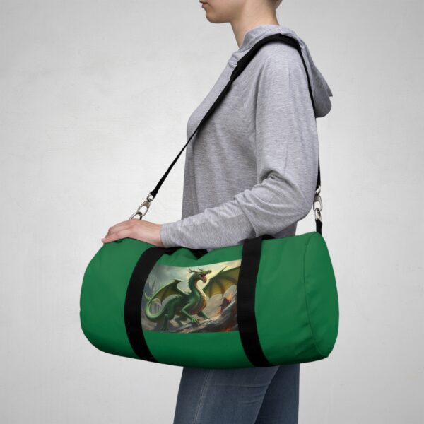 Green Dragon Duffel Bag - Stylish for Fantasy Lovers - Image 7