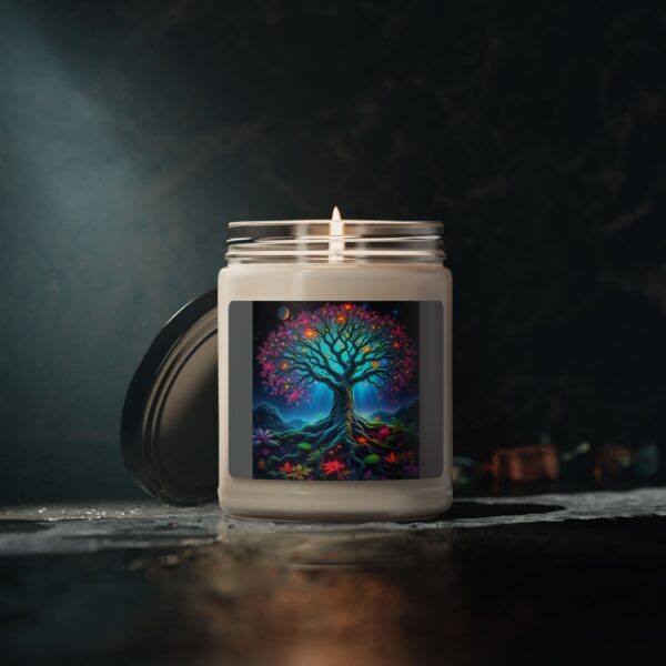 Vibrant Tree of Life Scented Soy Candle - 9oz