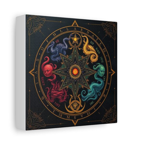 Mystical Elemental Chart Canvas Wall Art - Stretched Decor for Discerning Consumers - Image 7