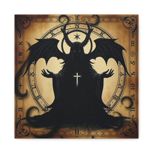 Shadow Self Wall Art - Matte Stretched Canvas with Dark Sorceress Design - Image 2