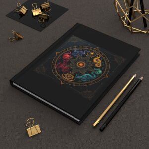 Mystical Hardcover Journal with Celestial Design - Perfect for Creative Reflections