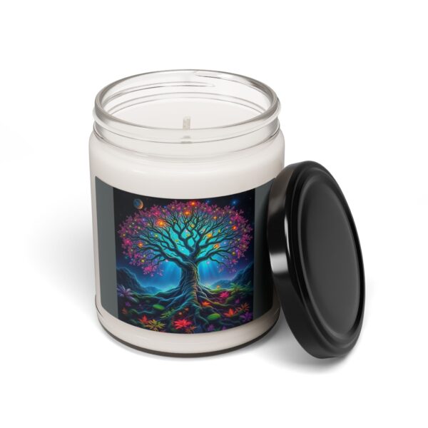 Vibrant Tree of Life Scented Soy Candle - 9oz - Image 3