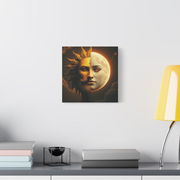 Sun and Moon Canvas Art - Mystical Stretched Matte Wall Decor - Image 18