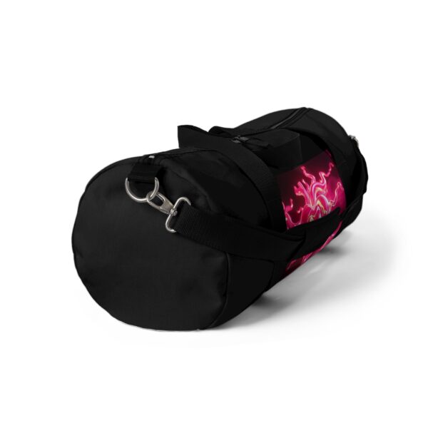 Neon Heart Design Duffel Bag - Perfect for Gym and Weekend Getaways - Image 3