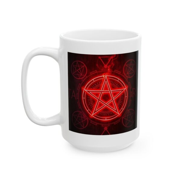 Red Pentagram Ceramic Mug - Perfect for Coffee Lovers - Image 16