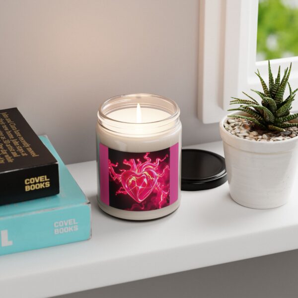 Heartbeat Scented Soy Candle - 9oz Aromatherapy Relaxation Candle - Image 5