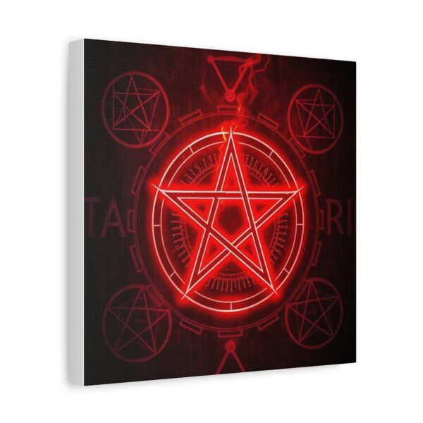 Red Pentagram Canvas Art - Mystical Home Decor - Image 17