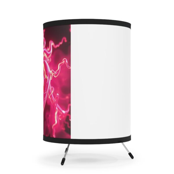 Heartbeat Tripod Lamp - Colorful High-Res Shade for Home Decor - Image 5