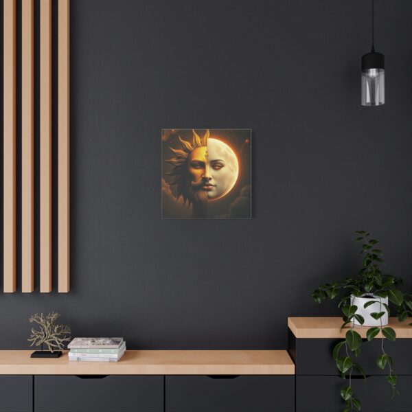 Sun and Moon Canvas Art - Mystical Stretched Matte Wall Decor - Image 29