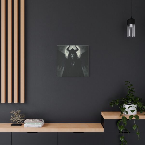 Gothic Moonlit Canvas Art - Dark Angel Decor - Image 4