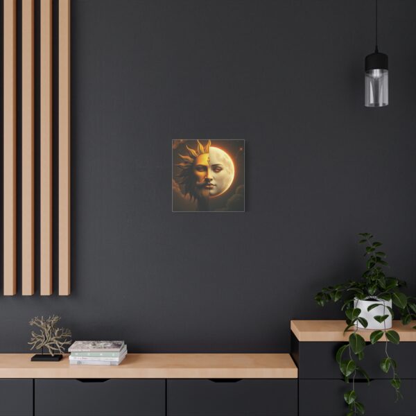 Sun and Moon Canvas Art - Mystical Stretched Matte Wall Decor - Image 24