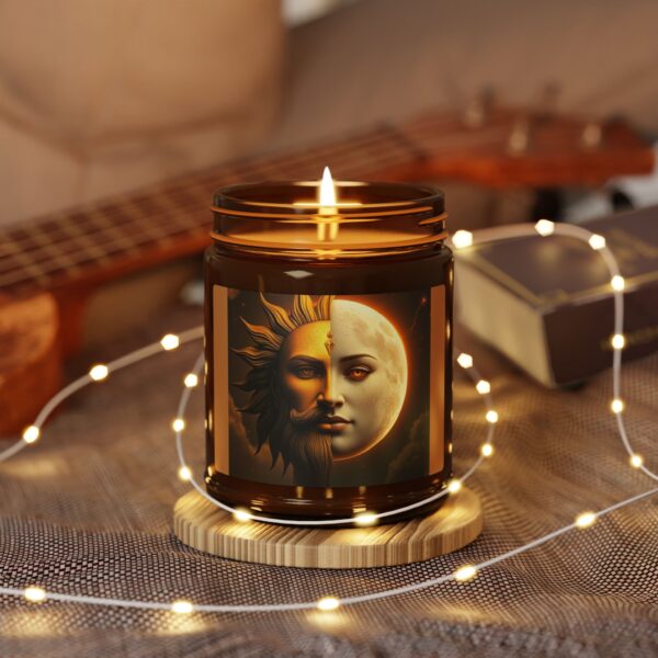 Celestial Scented Soy Candle - Aromatherapy for Lunar & Solar Energy - Image 4