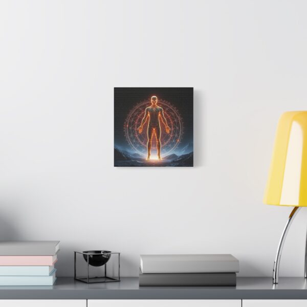Quantum Man Matte Canvas Art - Stretched 1.25" - Sci-Fi Design - Image 18
