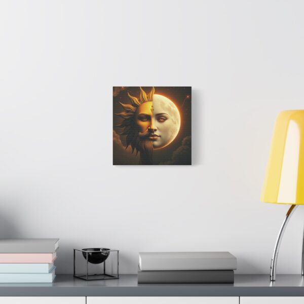 Sun and Moon Canvas Art - Mystical Stretched Matte Wall Decor - Image 13