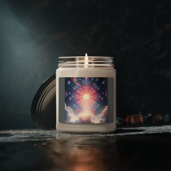 Cosmic Sunrise Scented Soy Candle - 9oz Aromatherapy Candle for Relaxation and Meditation