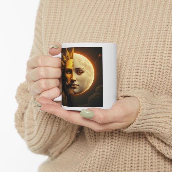 Celestial Sun & Moon Ceramic Mug - 11oz & 15oz, Astrology Coffee Cup - Image 11